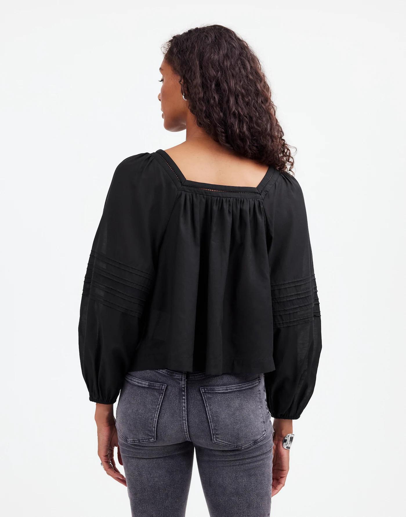 Square-Neck Long-Sleeve Top Product Image