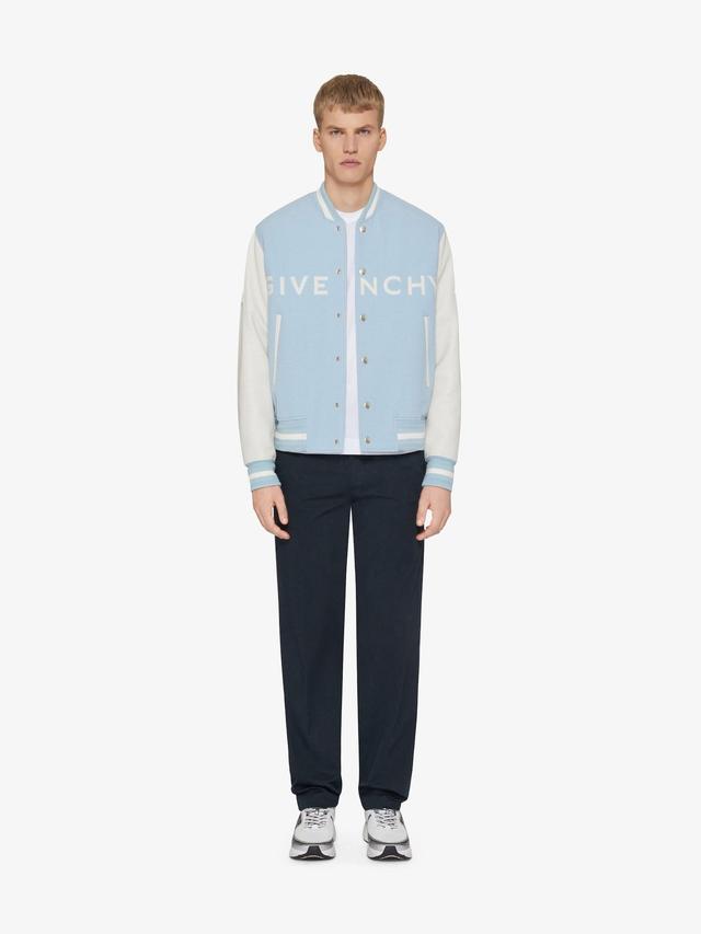 GIVENCHY varsity jacket in wool and leather Product Image