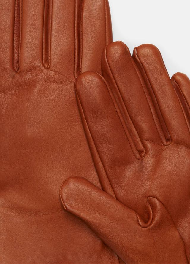 Cashmere-Lined Short Leather Glove Product Image