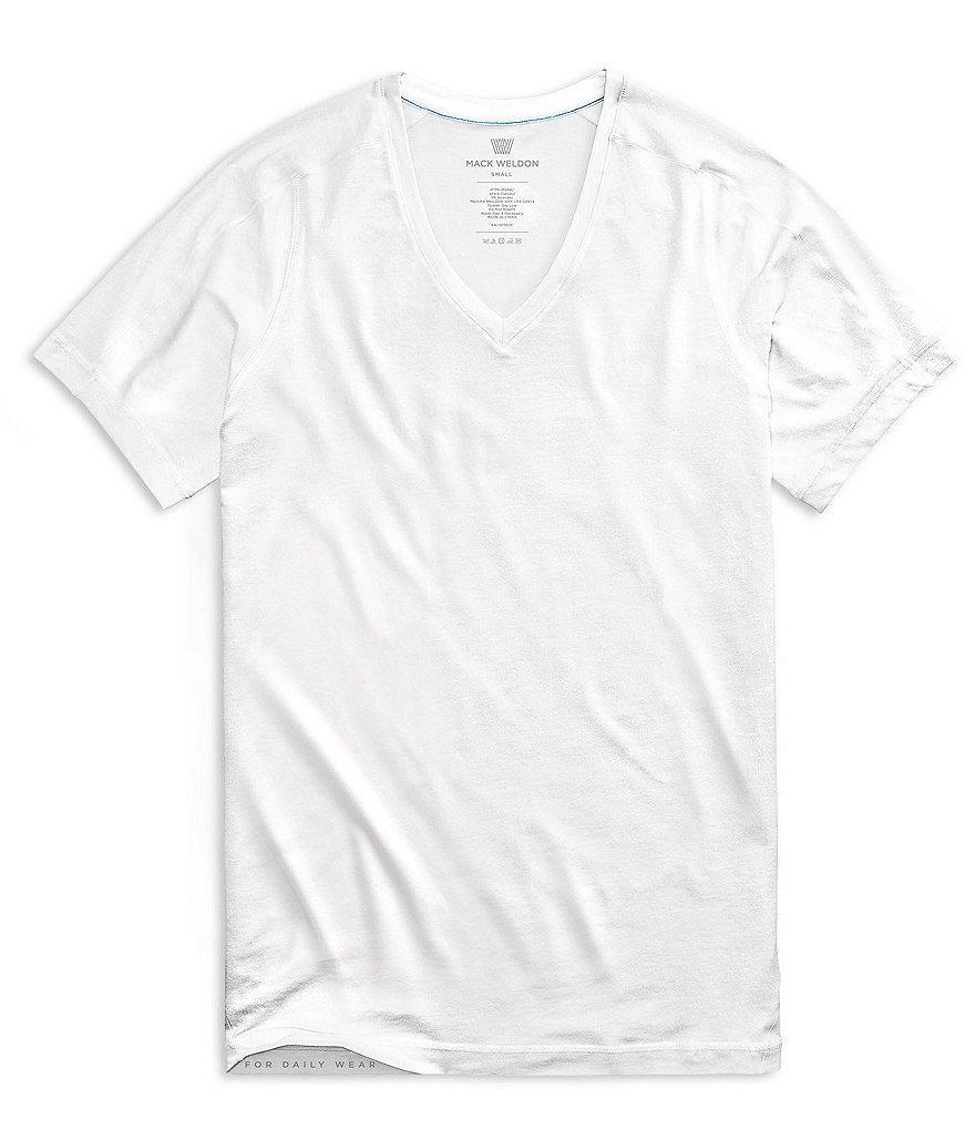 Mack Weldon Short-Sleeve V-Neck 18-Hour Jersey Undershirt Product Image