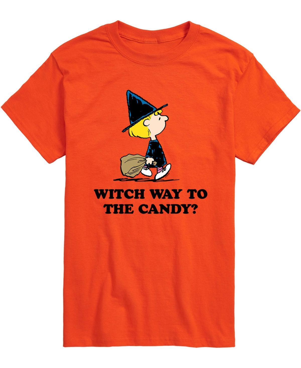 Airwaves Mens Peanuts Witch Way Candy T-shirt Product Image