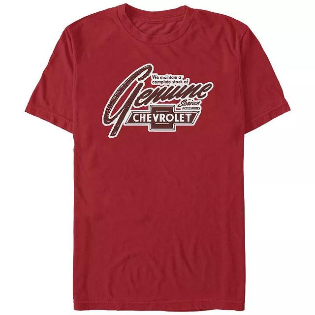 Mens Chevrolet Genuine Graphic Tee Red Product Image