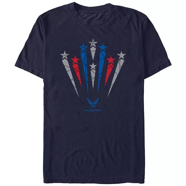 Mens U.S. Air Force Stars And Stripes Graphic Tee Blue Product Image