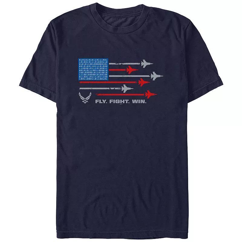 Mens U.S. Air Force USA Flag Graphic Tee Blue Product Image