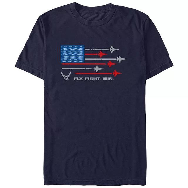 Mens U.S. Air Force USA Flag Graphic Tee Blue Product Image