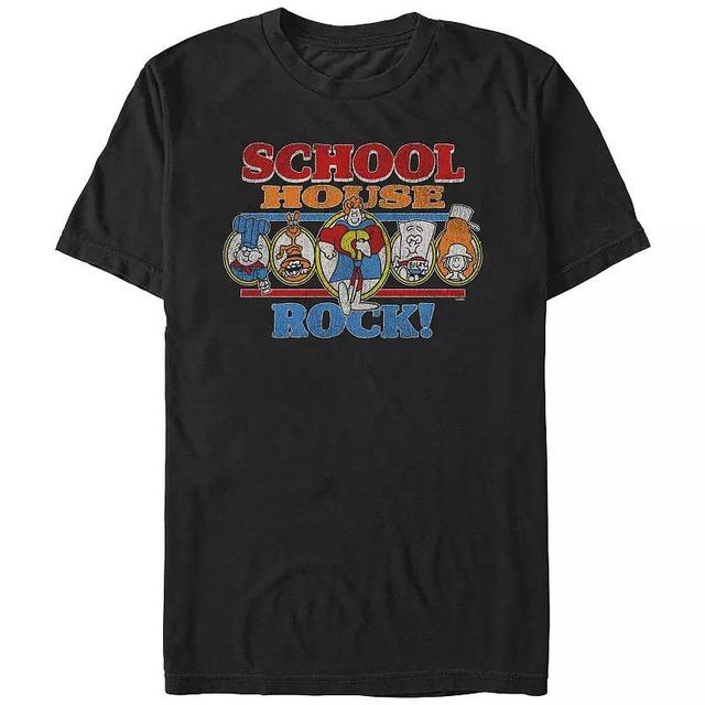 Mens Schoolhouse Rock! Characters Graphic Tee Product Image