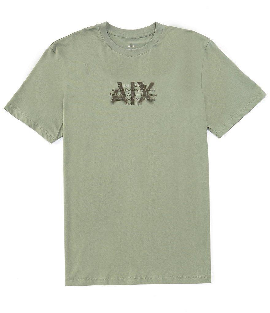 Armani Exchange Distorted Logo Short Sleeve T-Shirt Product Image