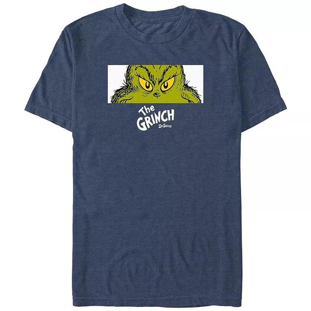 Big & Tall Dr. Seuss Grinch Naughty Eyes Graphic Tee, Mens Grey Heather Product Image