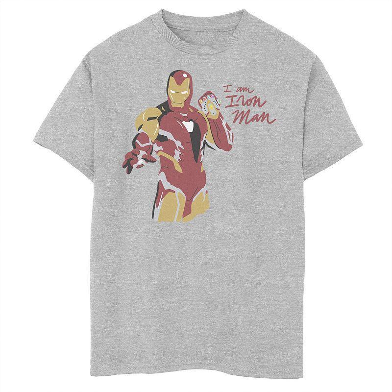 Boys 8-20 Marvel Avengers: Endgame Iron Man Scribbles Graphic Tee, Boys Athletic Grey Product Image