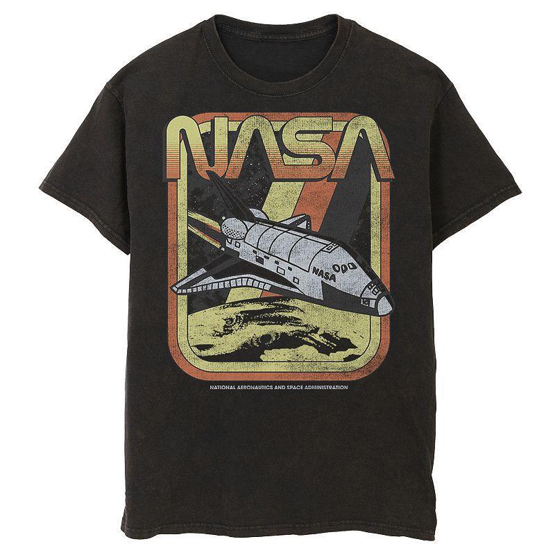 Mens NASA Retro Rocket Poster Graphic Tee Product Image