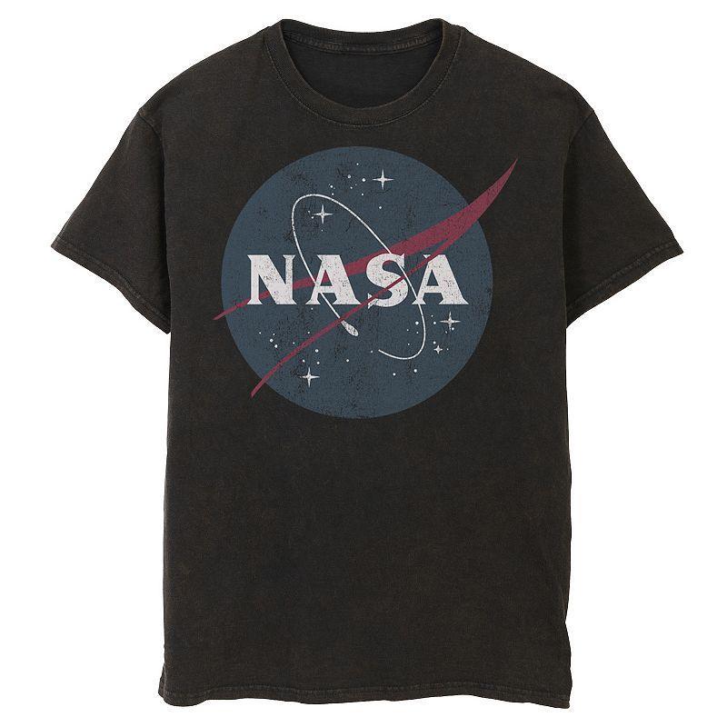 Mens NASA Retro Distressed Classic Logo Graphic Tee Product Image