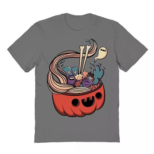 Mens Monster Bowl Halloween Halloween Graphic Tee Grey Product Image