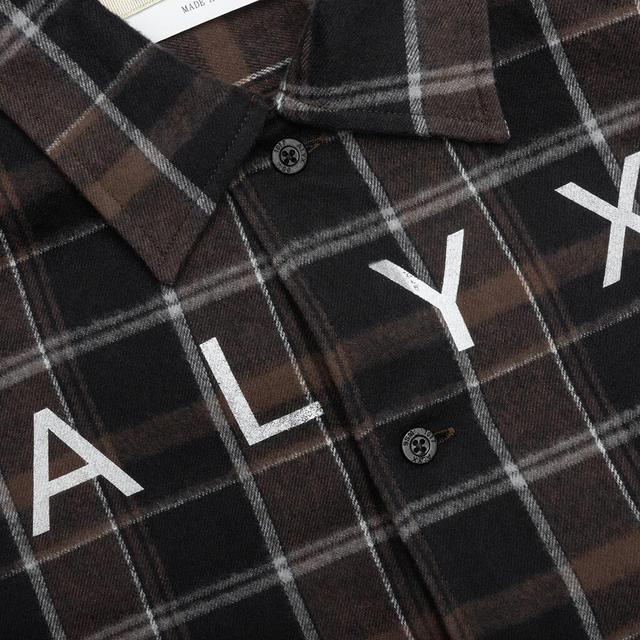 Plaid Logo Shirt - Brown/Black Male Product Image