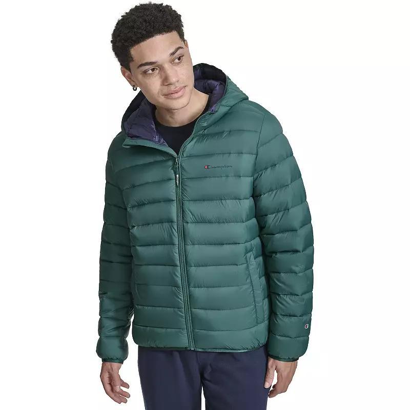 Mens Champion Lightweight Puffer Jacket with Hood Product Image