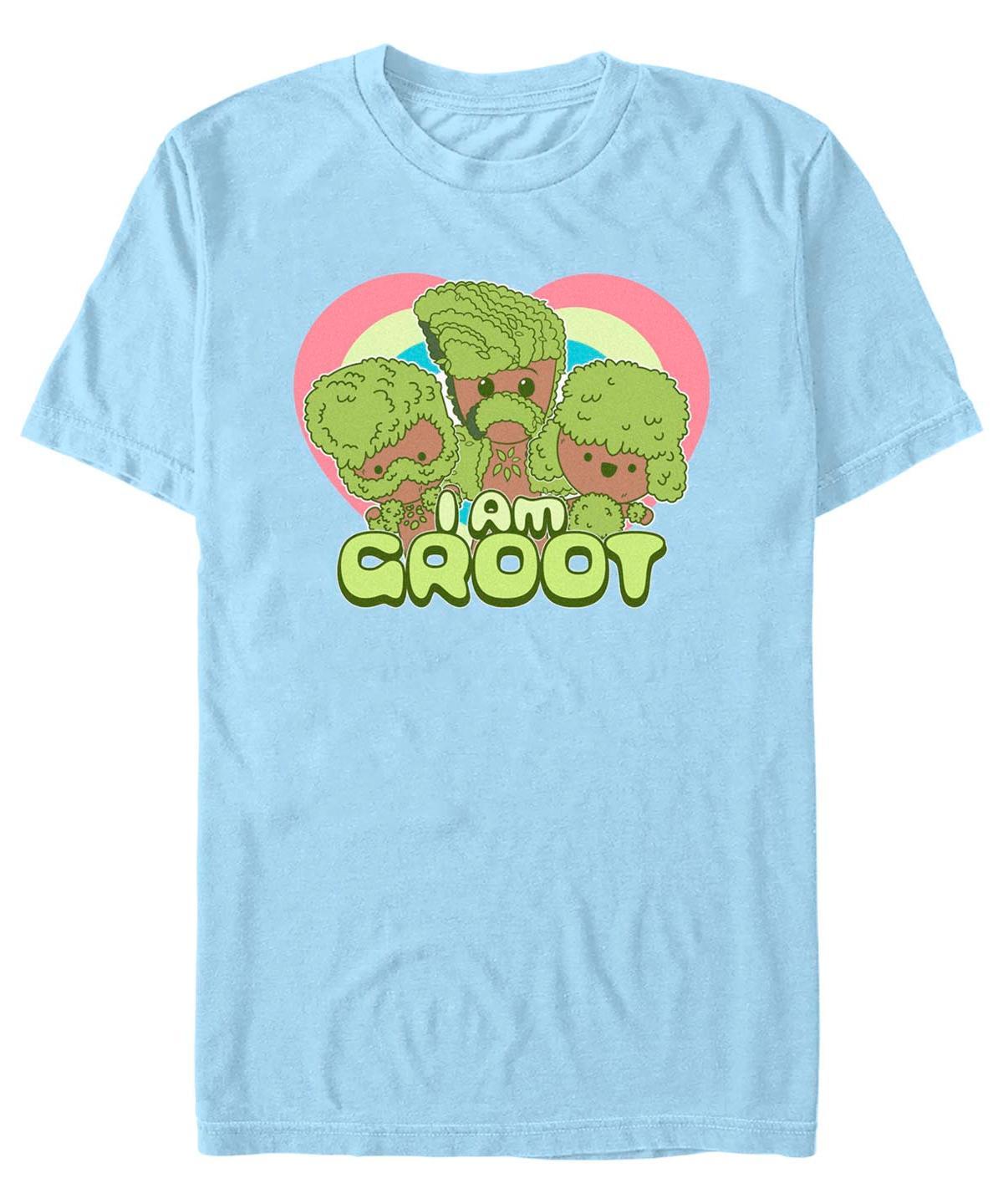 Mens Marvel I am Groot Cute Groot With Hearts Background Tee Product Image