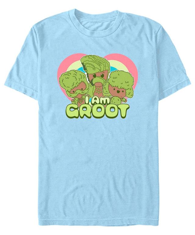 Mens Marvel Film I am Groot Hearts Short Sleeve T-shirt Product Image