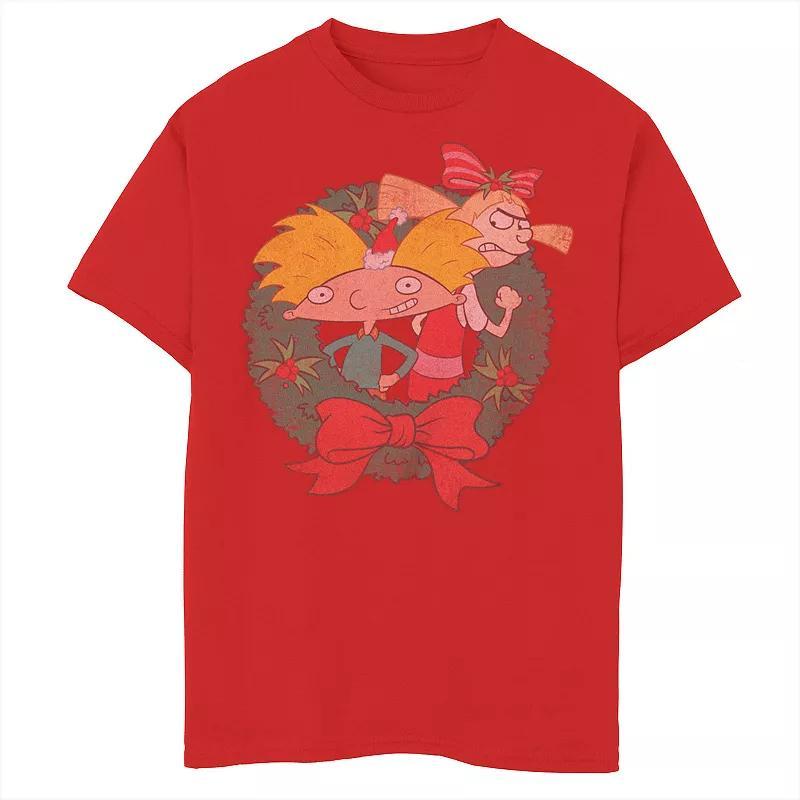 Boys 8-20 Hey Arnold Christmas Helga Wreath Graphic Tee, Boys Product Image