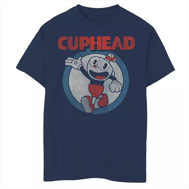 Mens Cuphead Firsties Pullover Hoodie Blue Product Image