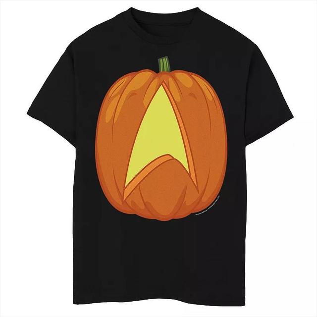 Boys Star Trek Halloween Logo Carved Pumpkin Graphic Tee, Boys Product Image