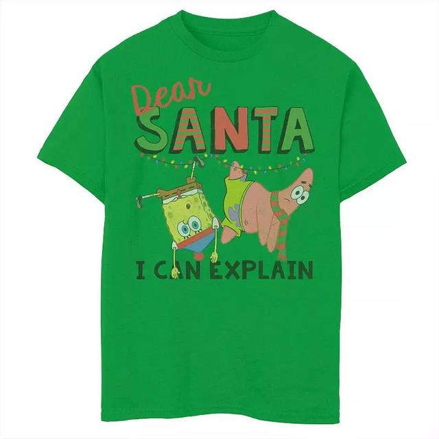 Mens SpongeBob SquarePants Santa I Can Explain Tee Product Image