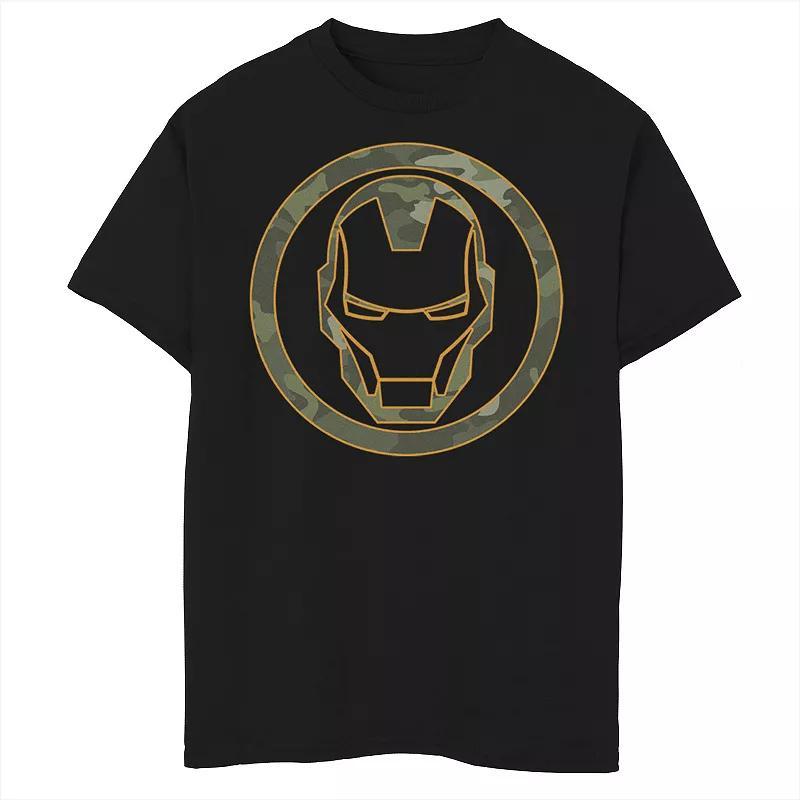 Boys 8-20 Marvel Iron Man Camouflage Icon Fill Graphic Tee, Boys Product Image