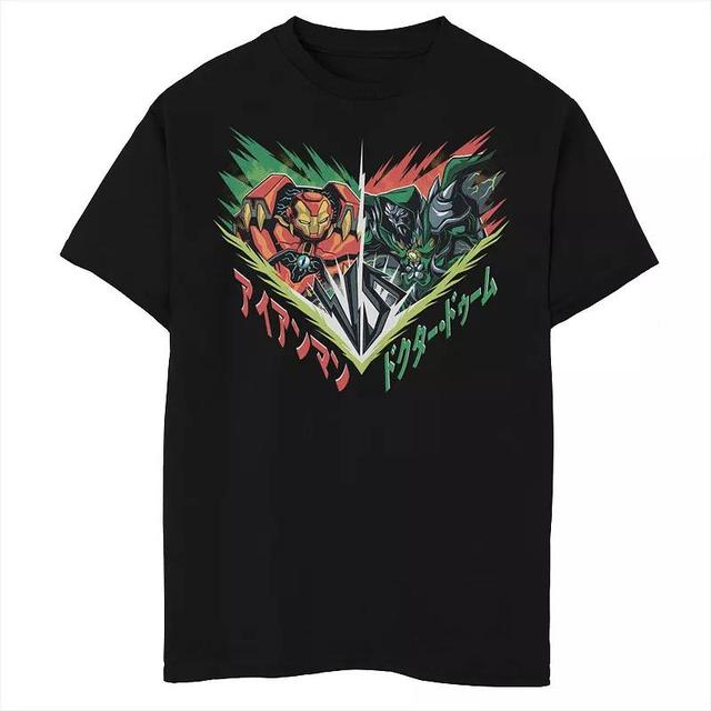 Boys Husky Marvel Mech Strike Iron Man Vs Dr. Doom Graphic Tee, Boys Product Image