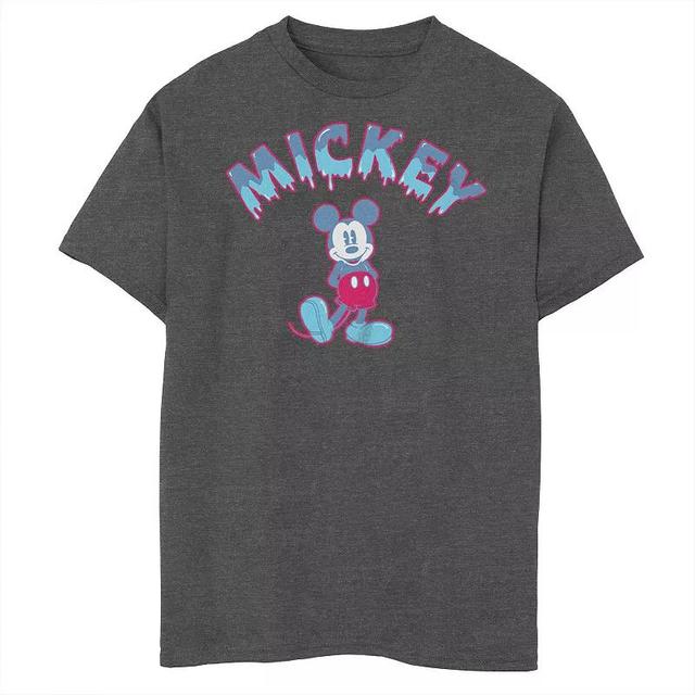 Disneys Mickey Mouse Boys 8-20 Gooey Name Husky Graphic Tee, Boys Grey Heather Product Image