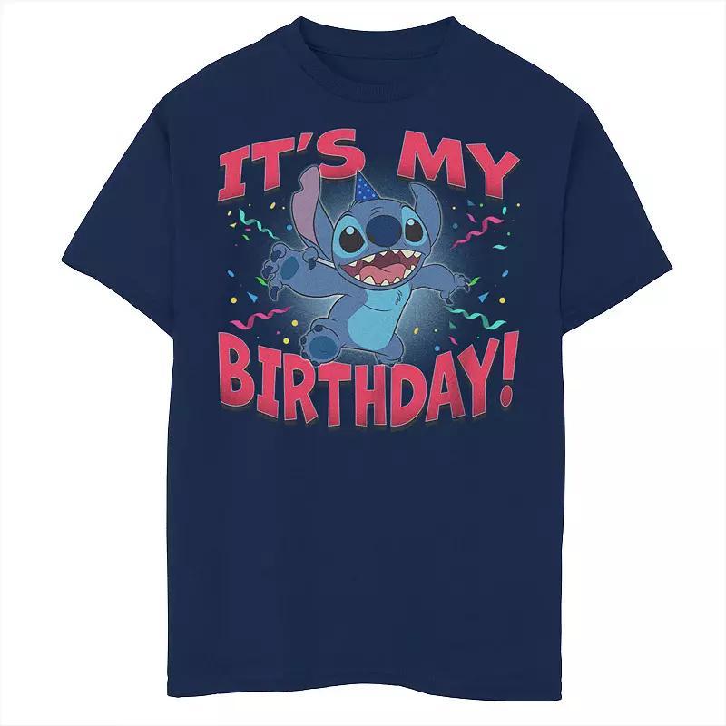 Boys 4-7 Lilo & Stitch Its My Birthday Stitch Graphic Tee, Boys, Blue Product Image