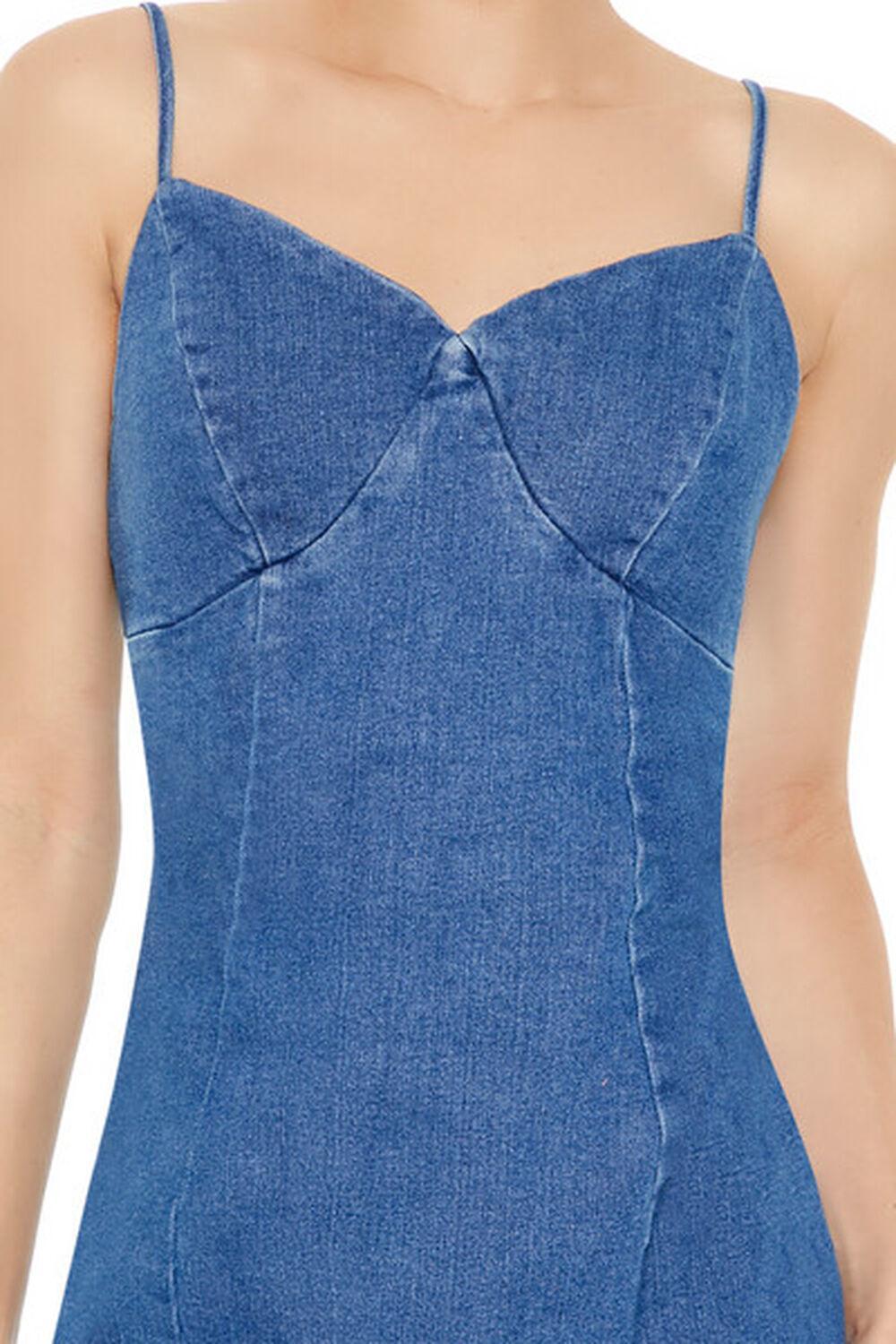 Sweetheart Denim Midi Dress | Forever 21 Product Image