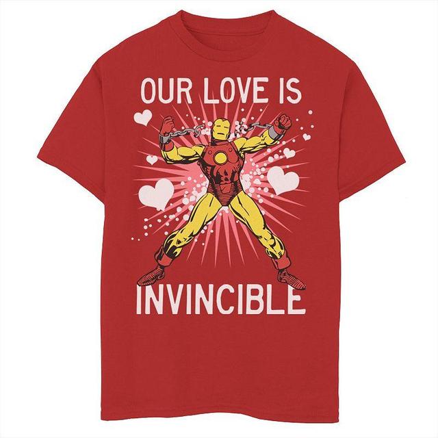 Boys 8-20 Marvel Iron Man Our Love Is Invincible Tee, Boys Product Image