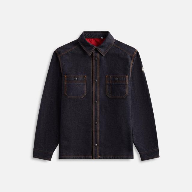 Moncler Denim Shirt - Dark Blue Male Product Image