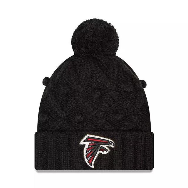 Womens New Era Atlanta Falcons Toasty Cuffed Knit Hat with Pom Product Image