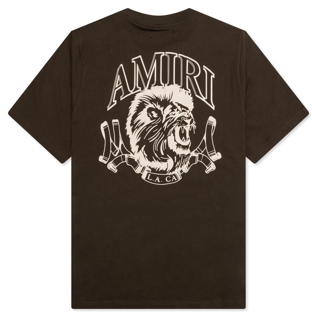 Lion Outline Tee - Dark Brown Male Product Image