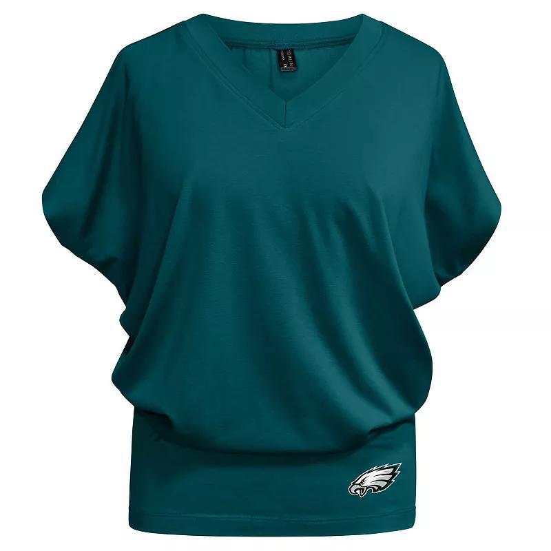 Womens Kiya Tomlin Philadelphia Eagles Blousy V-Neck T-Shirt Product Image