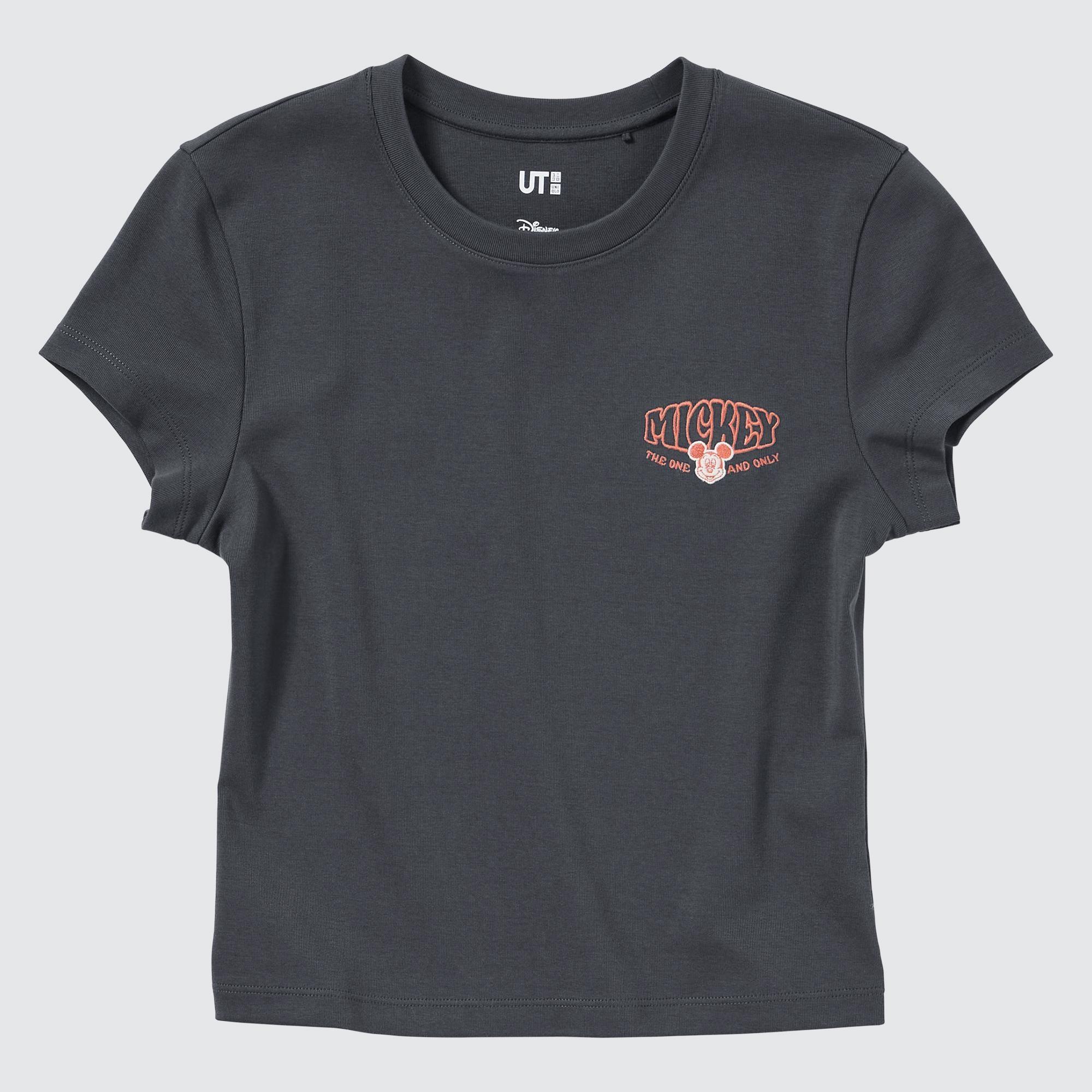 Womens Disney Collection Ut (Mini Short-Sleeve Graphic T-Shirt) Dark Gray XL UNIQLO US product image