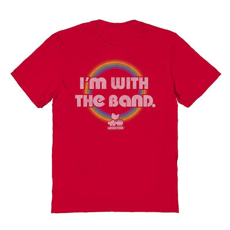 Mens Im With The Band Graphic Tee Red Product Image