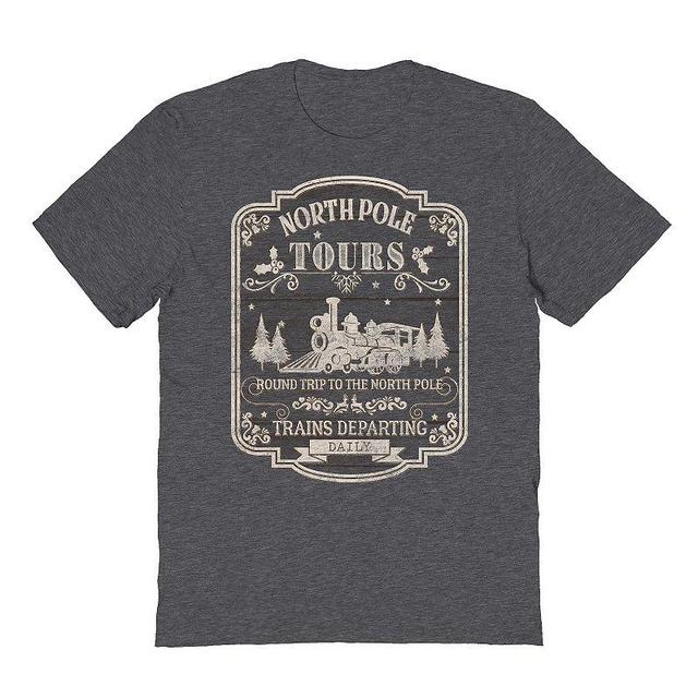 Mens North Pole Tour Graphic Tee, Womens Dark Grey Product Image