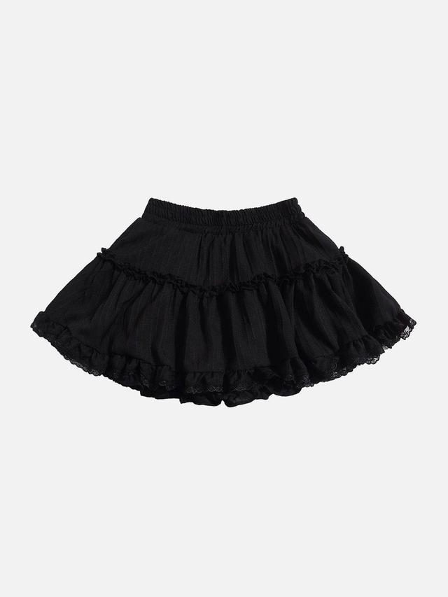 Aelfric Eden Lace Texture Wrinkle Skirt Female Product Image