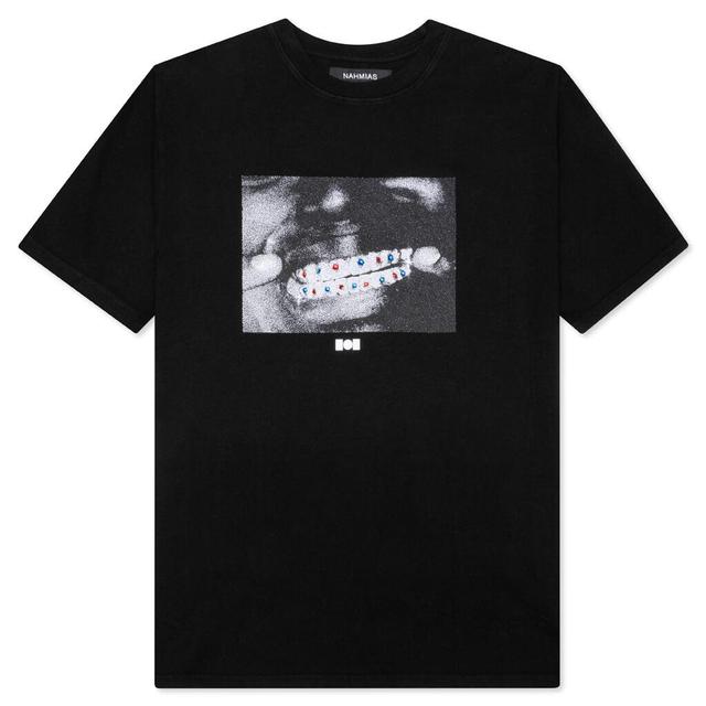 Nahmias x Kodak Black Crystal Grillz T-Shirt - Black Male Product Image