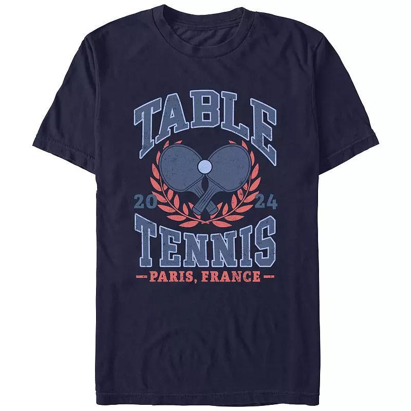 Mens Table Tennis Paris 2024 Graphic Tee Blue Product Image