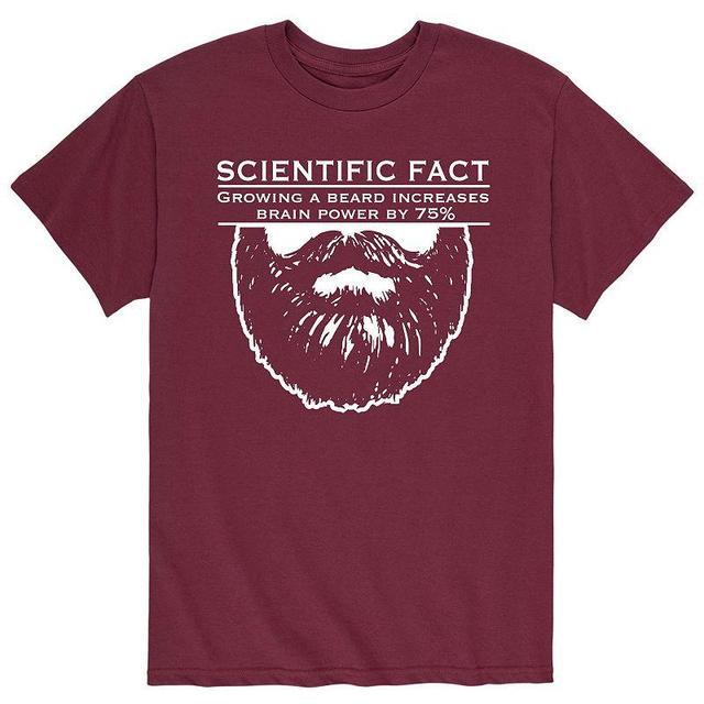 Mens Scientific Fact Growing Beard Tee Product Image