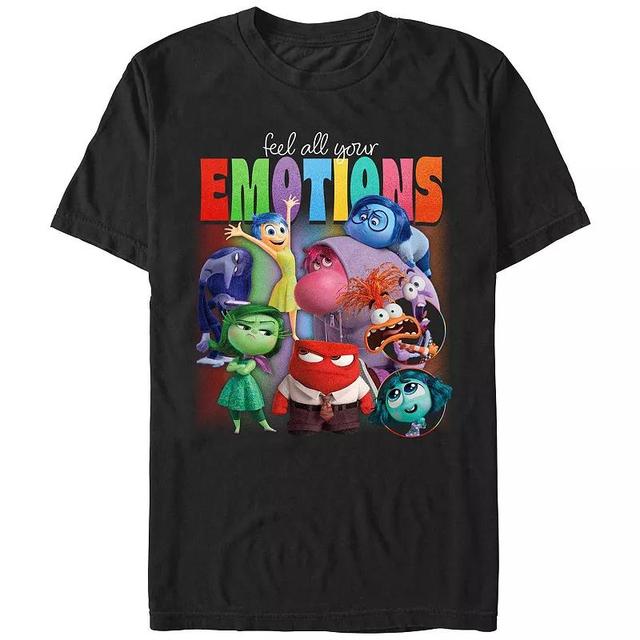 Disneys Inside Out 2 Feel All Your Emotions Group Shot Mens Graphic Tee Product Image