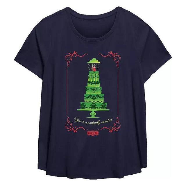 Plus Size Christmas Scene Ornament Flowy Graphic Tee, Womens Product Image