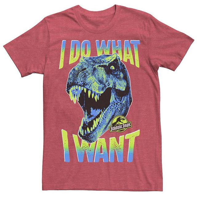 Mens Jurassic Park T-Rex I Do What I Want Tee Grey Product Image