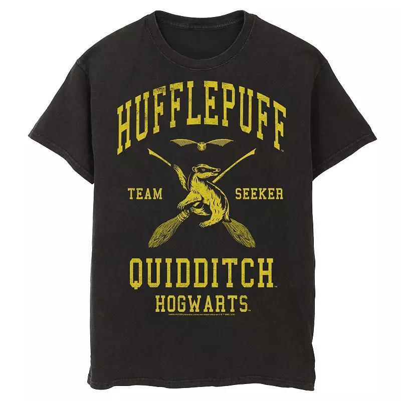 Mens Harry Potter Deathly Hallows 2 Hufflepuff Quidditch Tee Product Image