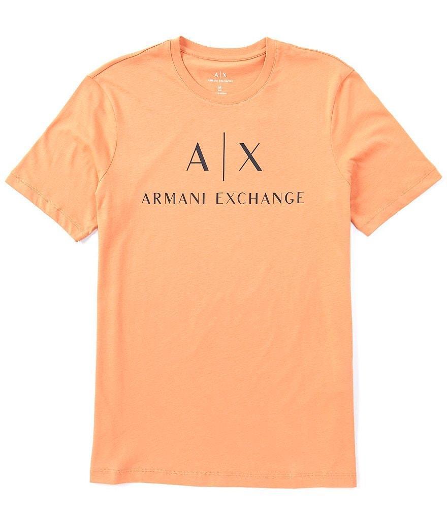 Armani Exchange Slim Fit AX Signature Logo Crew Neck Short Sleeve T-Shirt Product Image