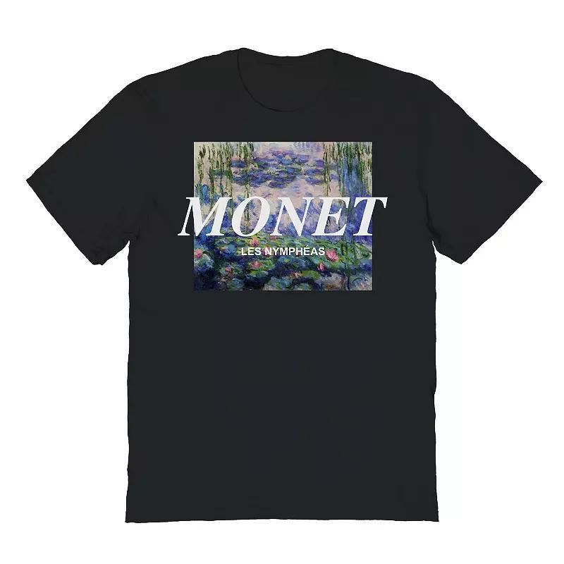 Mens Fine Art - Monet Lillies Distressed Graphic Tee Product Image