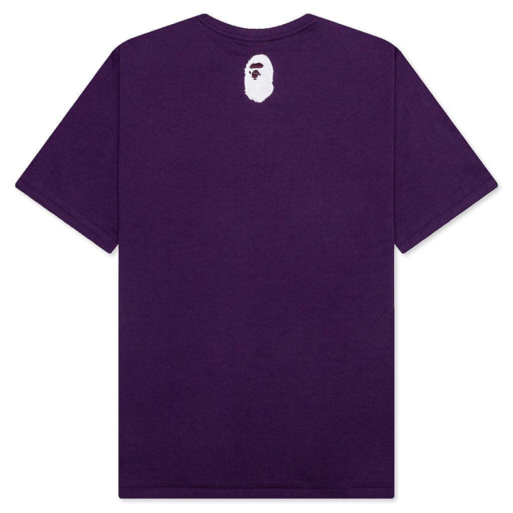 A Bathing Ape Logo Tee - Purple Male Product Image