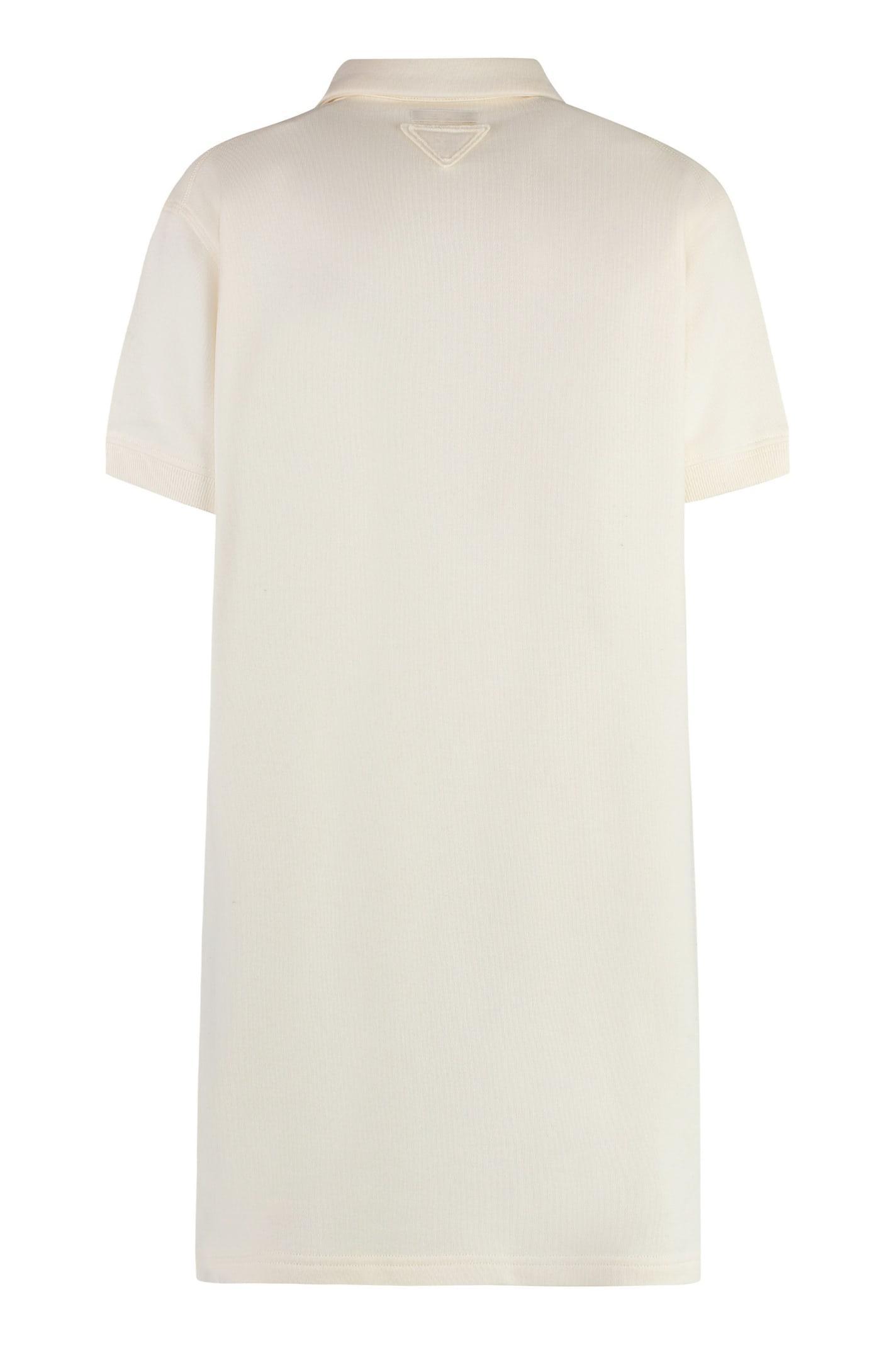 Cotton Sweatdress In Panna Product Image