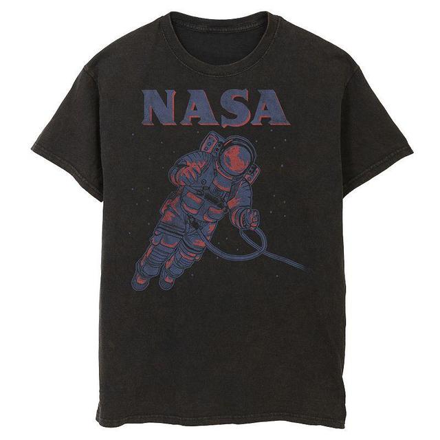 Mens NASA Neon Astronaut Cowboy In Space Graphic Tee Product Image